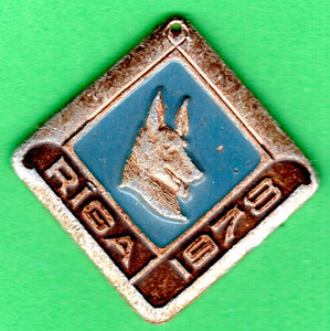 1978 Latvia Dog, German Shepherd. Tag. Jeton. Token 5356