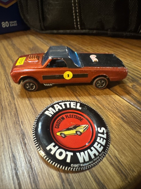Hot wheels redline custom Fleetside Burnt Orange 