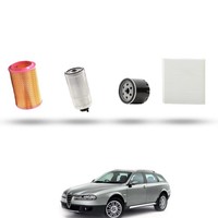 Hoffcar Set Service Kompatibel Mit Alfa Romeo Crosswagon Q4 1.9 JTD 16V 110Kw