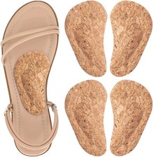Dr. Foot's Arch Support Shoe Inserts for Flat Feet, Plantar Fasciitis, Cork