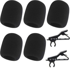 7 Pcs Lapel Microphone Clips Replacement Kit, 2Pcs Lavalier Mic Clips Plastic...