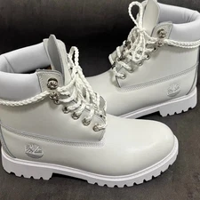 Chrome Hearts Timberland Boots With 925 Silver Hardware