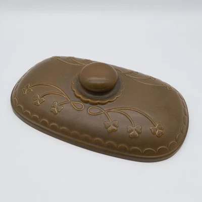 BAY Keramik Brottopf Deckel Ersatzdeckel braun Vintage 37 × 23,5 cm - Bild 1 von 4