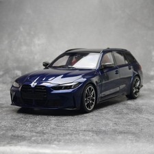 1:18 Minichamps BMW M3 Touring G81 Metallic Blue Full Open Diecast Model