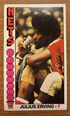 1976-77 Topps Julius Erving #1 Nets 76 ERS EX