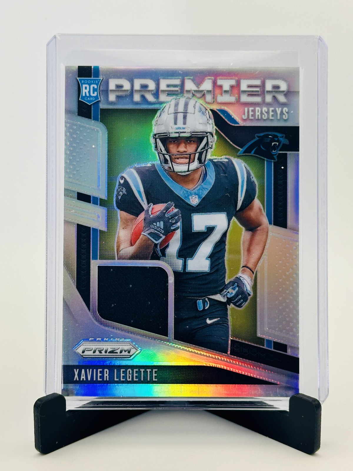 2024 Panini Prizm Premier Jerseys Xavier Legette Patch #PJ-XLE - Panthers