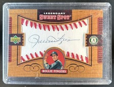 2002 Sweet Spot Rollie Fingers Legendary Sweet Spots Baseball Auto #L-RF