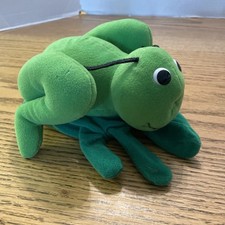 Vintage 1993 Plush Creations Green Grasshopper Glove Hand Puppet Full Body