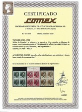 1923 TANGER Édition EDIFIL NE 4/6** MNH Jeu De Timbres Certifié Comex