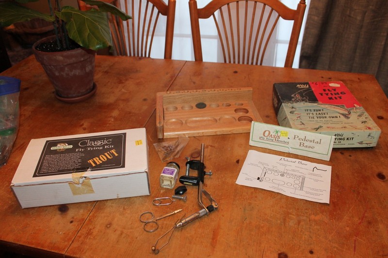 White River Bass Fly Tying Kit Vintage Noll No 50 Fly Tying Kit in Box Feathers