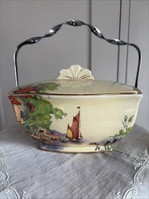 Vintage Art Deco Royal Winton Biscuit Box Haven Pattern