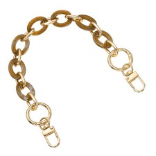 Acrylic Purse Strap 12" Bag Chain for Handbags Replacement Bag Brown