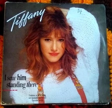 Tiffany, I Saw Him Standing There ~ NM 1988 MCA 45 +sleeve
