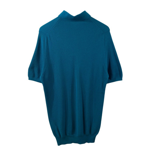 Cruciani Polo Shirt Men’s Short Sleeve Blue Size 48 Used - Picture 2 of 6