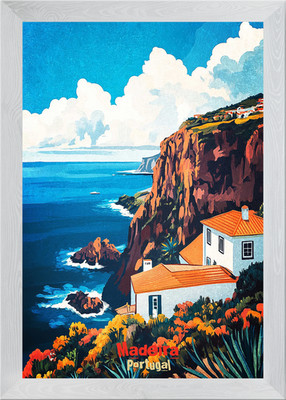 Madeira Portugal Kunst Poster Gerahmt Wandbild Poster Leinwanddruck Bild