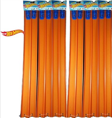 Hot Wheels Lot Set 12 Straight 24'' Long Track Pieces, 24 Feet Total w/Connectors