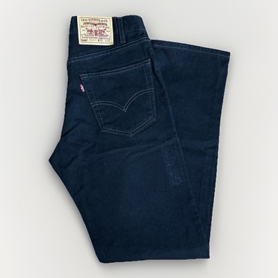 Vintage Levis 505 Jeans Mens 32x32 Dark Black Denim Straight Made in USA Unworn