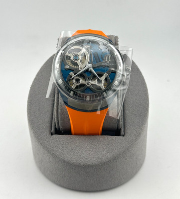 Accutron Sport Luxury Mens DNA Orange Band Watch 2ES8A004A Brand New In Box
