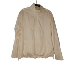 Athleta Sightseer Lace Jacket Womens M Zip Front Lightweight Windbreaker White