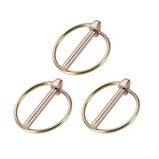 Linch Pin with Ring 4.5mmx36mm Assortment Kit for Boat Trailer Tractor 3Pcs