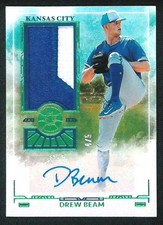 2025 Panini Boys Of Summer Drew Beam Patch Auto /5 Kansas City Royals