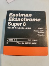 NOS Kodak Ektachrome Super 8 Film 7240 Tungsten Sealed Color Reversal Film50ft