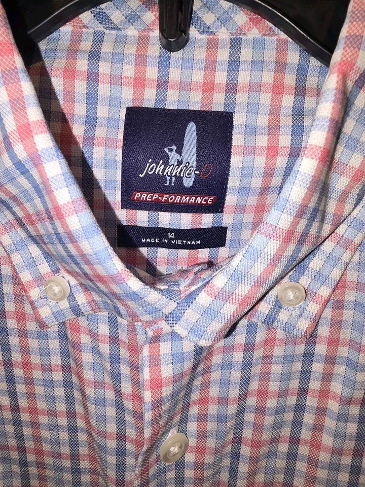 NWT Johnnie-O Prep-Formance Cary Confetti Button Down Longsleeve Boy Sizes - Image 4 of 4