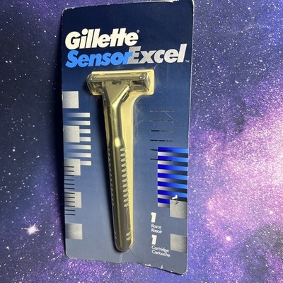 Vintage Gillette Sensor Excel Razor New in Packaging 1993 USA NOS New Sealed