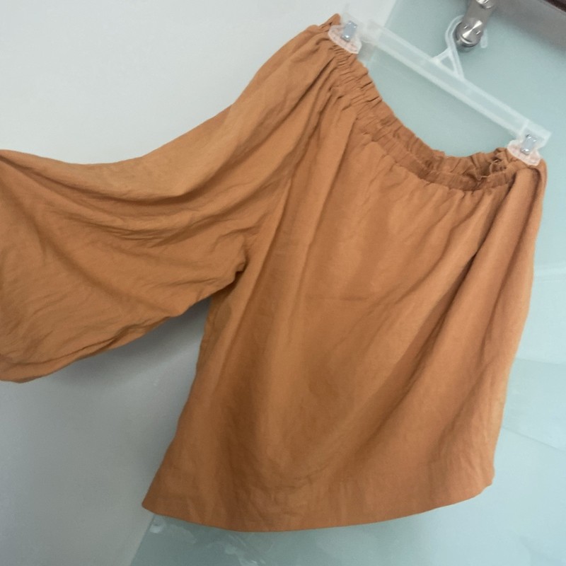 unbranded Burnt Orange One Sleeve Lined Blouse Size unknown 