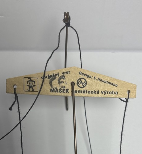 Vintage Cappuccetto Rosso e Lupo Pupazzo Repubblica Cecca Emil Hauptmann Marionette RARO - Foto 3 di 12