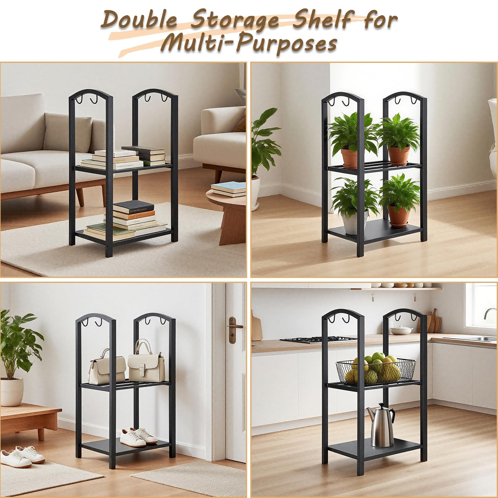 Firewood Rack Indoor Outdoor with Tools, 5-Piece Fireplace Tools Set, Firepla...