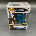 FUNKO POP DC SUPER HEROES SDCC 2017 EXCLUSIVE BLUE CHOME BATMAN #144 LE