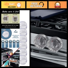 6 Pack Clear Stove Knob Safety Covers - Child Proof Lock for Oven  Gas Range -