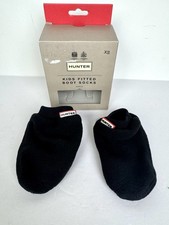 Hunter Original Black Kids Ankle Boot Fleece Socks Size XS 5-7 NEW
