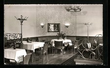 Ansichtskarte Boppard /Rhein, Hotel Rebstock von C. A. Stumm, Innenansicht 