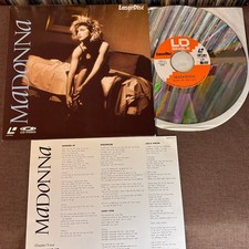 MADONNA Like A Virgin JAPAN 8" LD Laser Disc LM025-8112 INSERT 1988 reissue slim