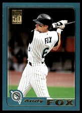 Andy Fox 2001 Topps #542 Florida Marlins MLB READ FREE SHIPPING AutographDen