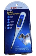 CVS Health Rigid Tip Digital Display Thermometer 30 Second Alarm-Free Shipping