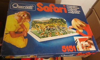 Vintage 70s Quercetti 5151 Magnetic Safari FREE SHIPPING