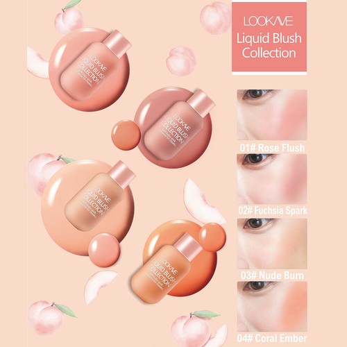 Highlighter Makeup Liquid Blush Natural Cheek Blush Cosmetic Longlasting Smooth - Picture 6 of 16