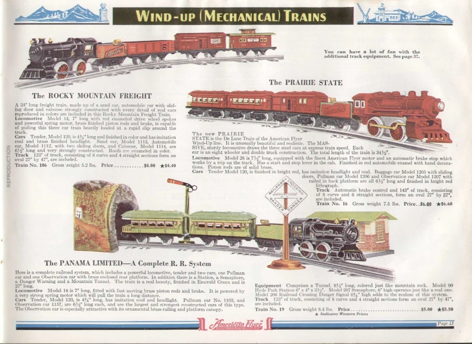 Catalogo AMERICAN FLYER 1927 Electrical & Wind-Up Trains Airplanes REPRINT E bb Foto 3 de 4