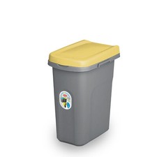 Image of HOME CENTRE Lift Top Plastic Kitchen Waste Bin 15-25-40L Slim Paper Recycling