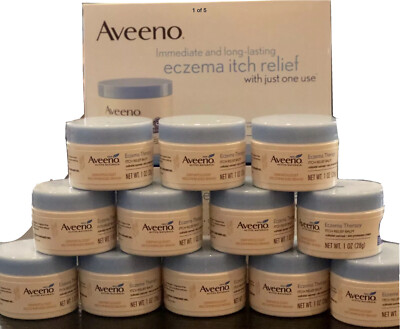 Aveeno Eczema Therapy Itch Relief Balm 1 oz Jars  Lot x 12 No exp.