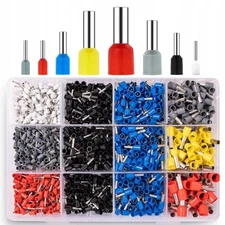 2000Pcs Electrical Wire Connectors Cord Pin End Bootlace Ferrule Crimp Terminals