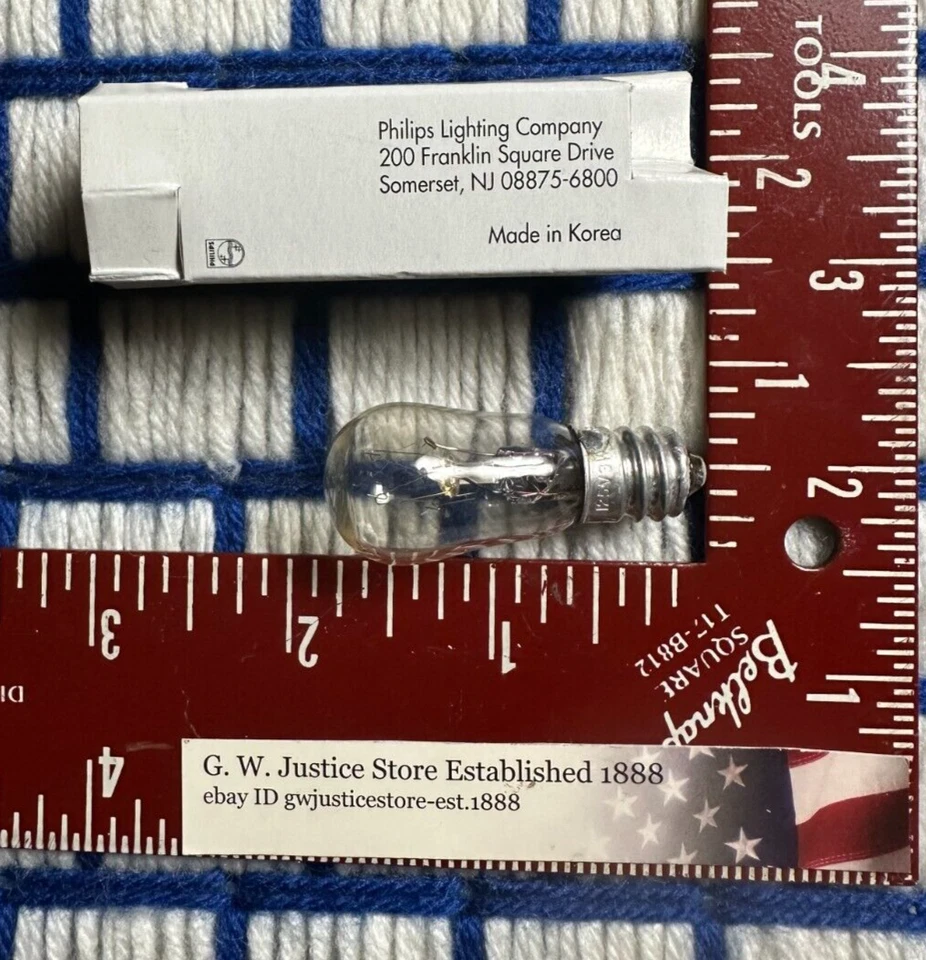 3w NEW s6/5 CLEAR 3 watt 120v-130v LIGHT BULB 37374 indicator 3S6 Philips 3S6/5 - Image 2 of 4