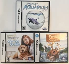 Lot Of 3 Nintendo DS Games: Open Season, Animal Doctor, Fantasy Aquarium