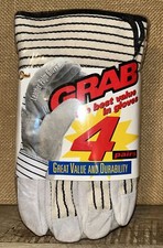 NOS Pack Of 4 Men  s Large WELLS LAMONT Leather Cowhide Palm Gloves- Heavy Duty