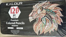 120 Kalour colored pencils in metal case NEW shipping included