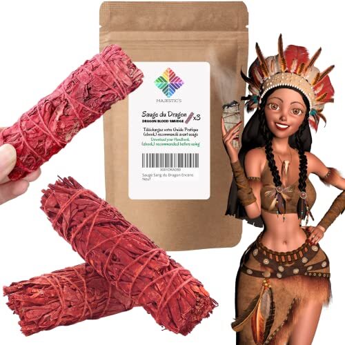 Set 3 Smudge Salvia Bianca e Rosso Sangue di Drago - Purificazione Casa