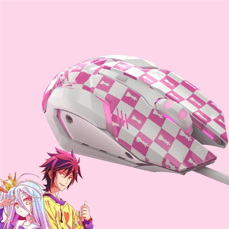 Anime No Game No Life: Zero Shuvi Doura Shiro Jibril Gaming Mouse USB Wired 1.6m - Image 4 of 4